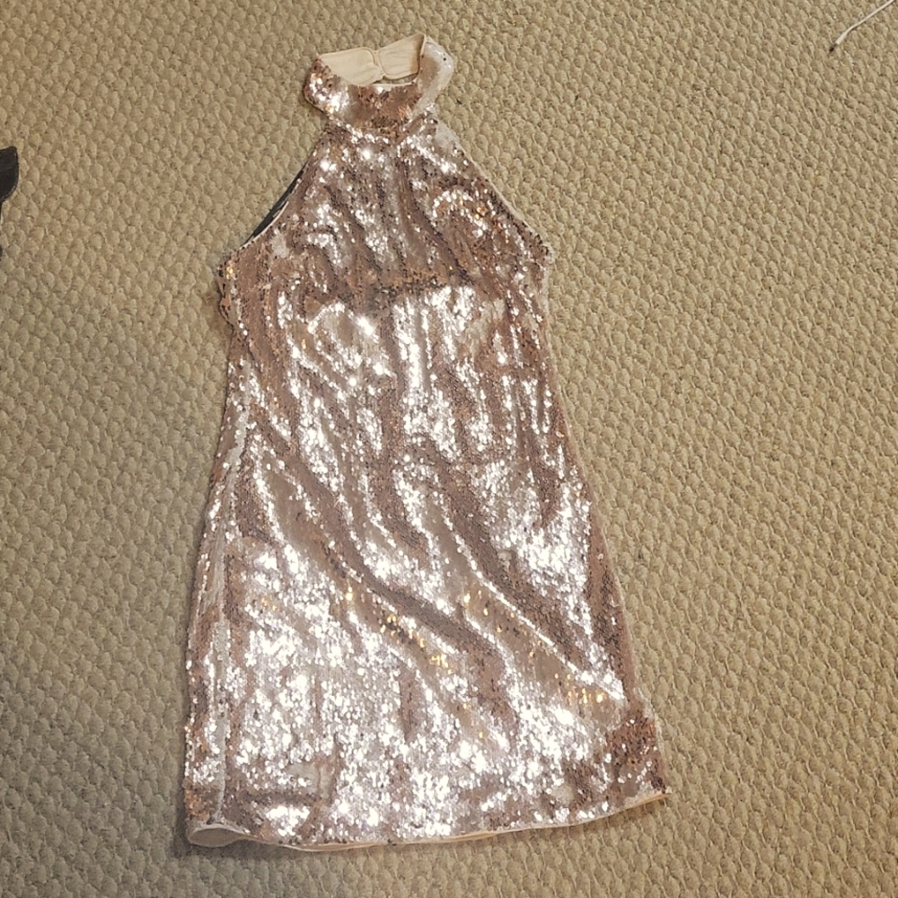 Forever 21 Gold Sequin Dress